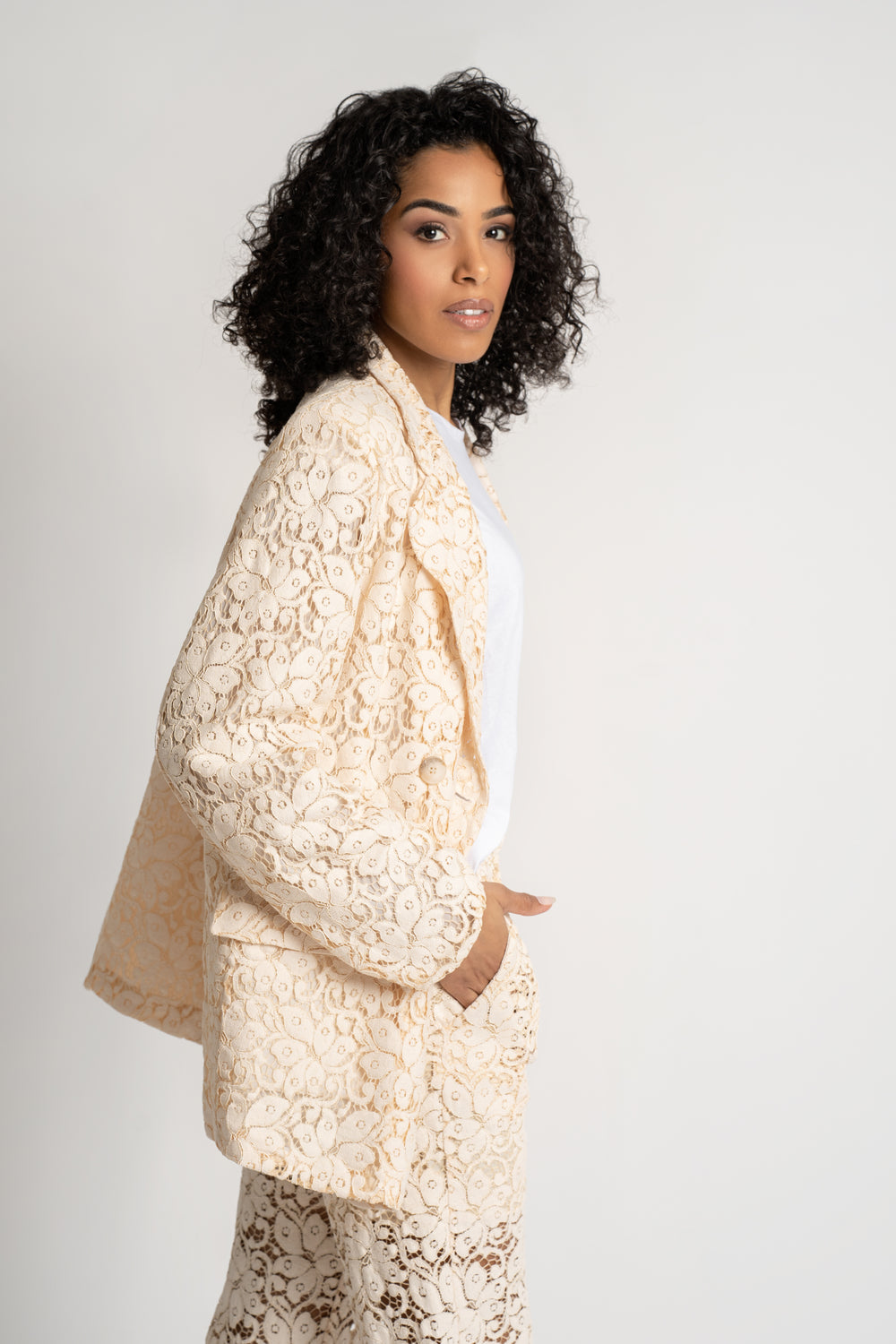 Veste Dentelle Croisée