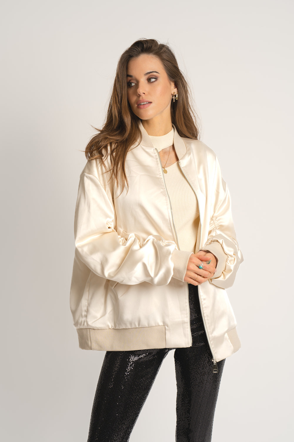 Blouson Bomber Satin