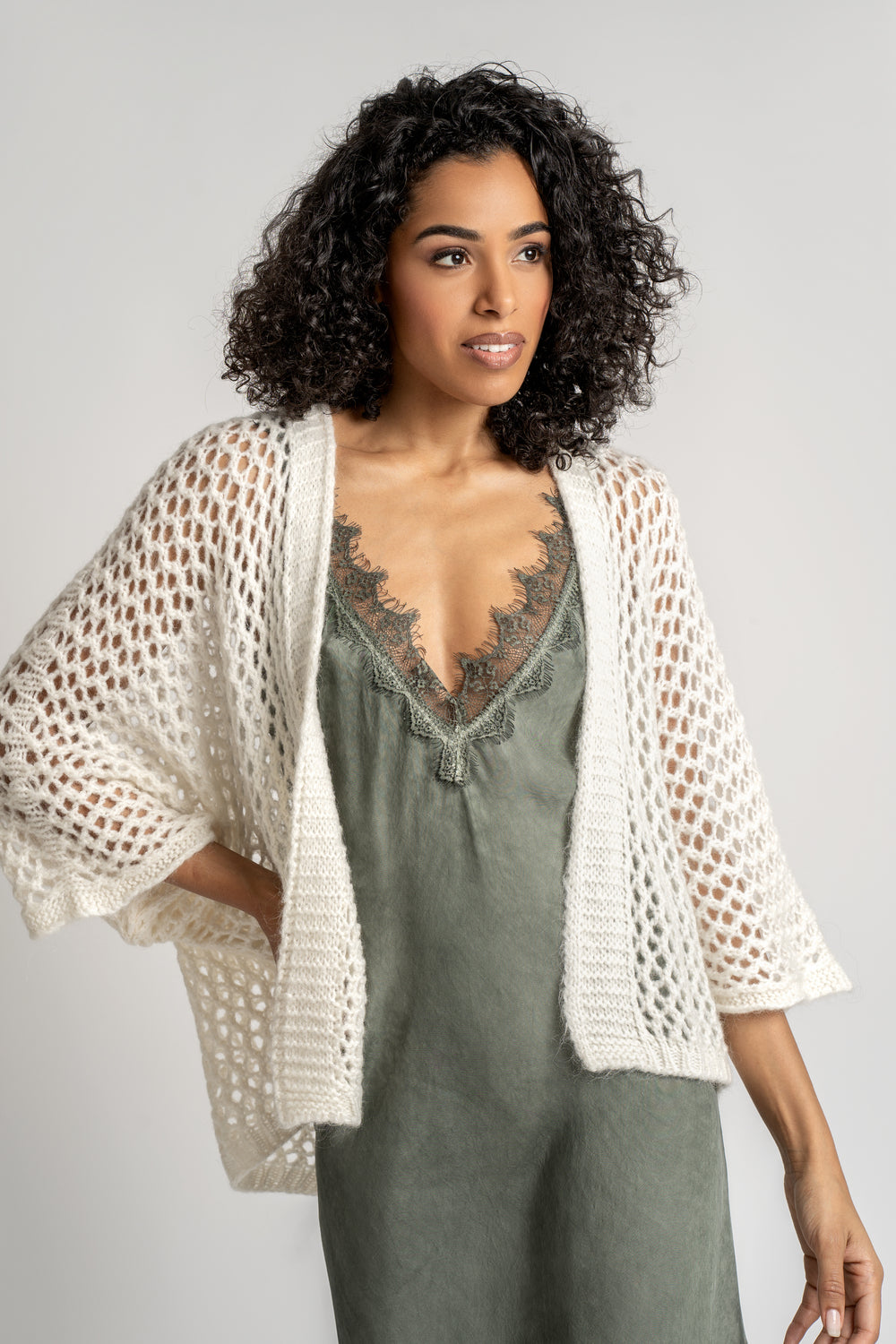 Gilet maille Ajourée