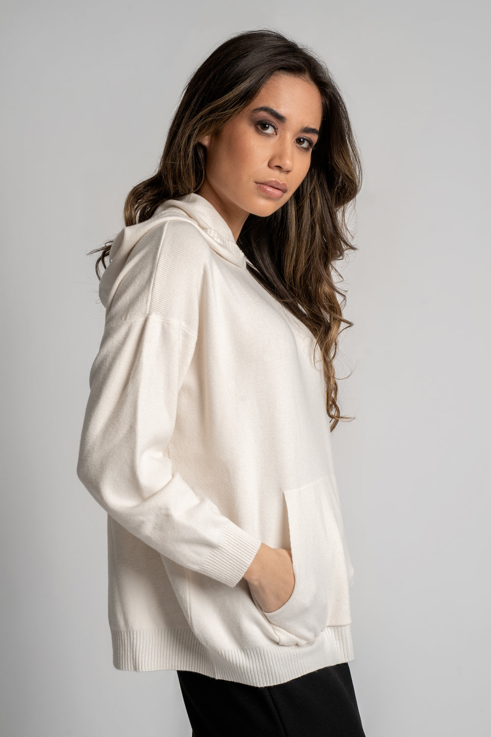 Pull Sweatshirt à Capuche avec Poche