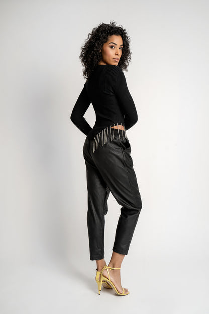 Pantalon Simili Cuir