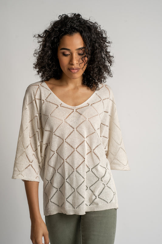 Pull Maille Ajourée