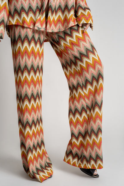 Pantalon Tricot Multicolore